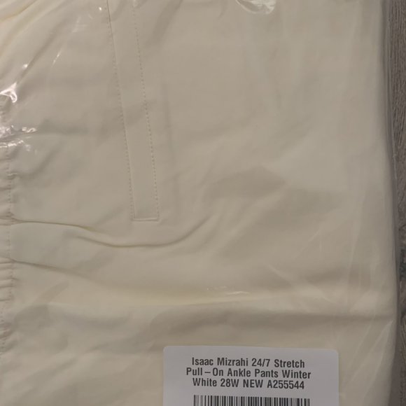 NWT ISAAC MIZRAHI STRETCH PULL-ON ANKLE PANTS 28W - Picture 10 of 11